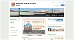 Desktop Screenshot of embaixadadeportugal.org.br