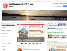 Tablet Screenshot of embaixadadeportugal.org.br