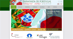 Desktop Screenshot of embaixadadeportugal.jp